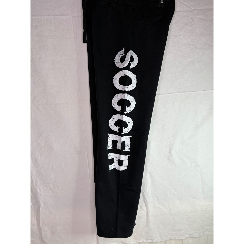 Boxercraft Mens Black Soccer Graphic Sweatpants Joggers Size L 14-16